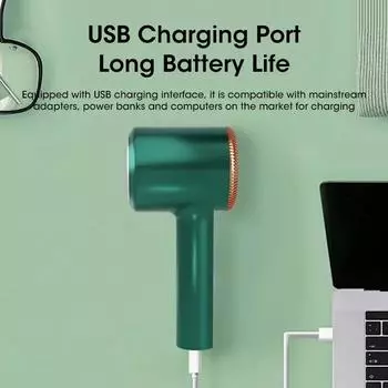 Устройство для удаления катышков с одежды, электрическое устройство для удаления катышков, аккумуляторная триммерная машинка для стрижки волос HairBall, бритва для ткани, устройство для удаления катышков с одежды зелёный