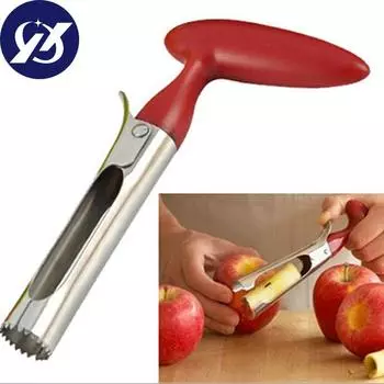Устройство для удаления сердцевин фруктов из нержавеющей стали, резак для сердцевины яблок, гаджеты Cozinha, кухонные инструменты красный