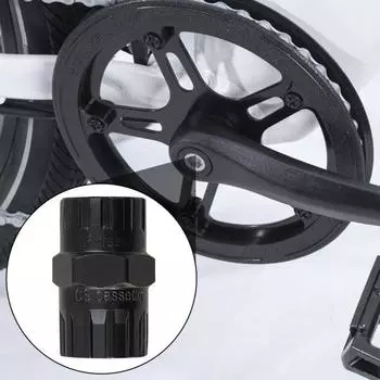 Устройство для удаления свободного колеса горного велосипеда, хром-ванадиевая сталь, 2-в-1, кассета для дорожного велосипеда, стопорное кольцо, инструменты для установки и удаления, инструменты для ремонта велосипеда чёрный