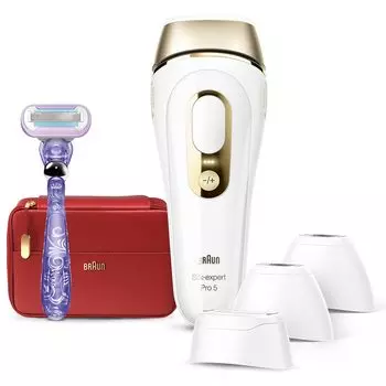 Устройство для удаления волос Braun Silk Expert Pro5 Оптическое устройство для удаления волос PL5387 Лучшая мощность x Протестировано медицинскими учреждениями IPL Unisex VIO совместимо