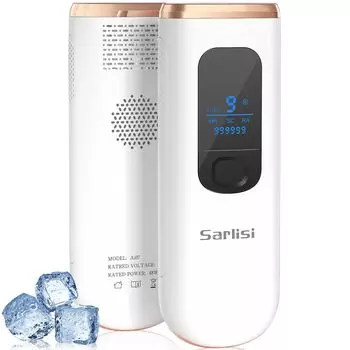 Устройство для удаления волос Sarlisi Удаление волос на всем теле Охлаждающее устройство для удаления волос IPL Фотоэпиляция Устройство для домашнего использования 9 уровней регулировки облучения