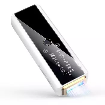 Устройство для удаления волос совместимо с устройством для удаления волос класса Vio HIPL с охлаждающей пластиной для бороды, сапфировое охлаждение, безболезненно, высокая выходная мощность белый