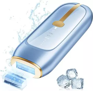 Устройство для удаления волос YUNDOO в 2024 году. Охлаждающее сапфировое стекло. Безболезненное устройство для удаления волос Datsumouki. Устройство для удаления волос IPL Light для мужчин и женщин 5 синий