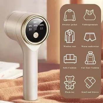 Устройство для удаления ворса для одежды, портативное электрическое средство для удаления пуха, светодиодный дисплей, перезаряжаемый для одежды, тканевая бритва, средство для удаления пуха серый