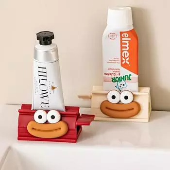 Устройство для ухода за полостью рта Joyful Sausage: Удобно носить с собой, не требуется источник питания красный