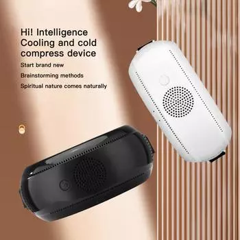 Устройство холодного компресса для охлаждения и освежающего массажа глаз Устройство холодного компресса для физического охлаждения и снижения температуры белый