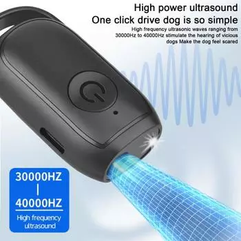 Устройство отпугивания собачьего лая Yousheng, ультразвуковой глушитель собачьего лая, контроллер против лая, инструмент для дрессировки агрессивных собак без лая чёрный