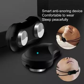 Устройство против храпа, удобное, удобное в ношении, безопасное средство против храпа, микротоковый импульсный массаж, устройство для уменьшения храпа чёрный