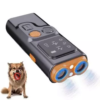 Устройство против лая для собак, усовершенствованные устройства для отпугивания лая собак, ультразвуковая дрессировка собак с HD-дисплеем и светодиодным фонариком