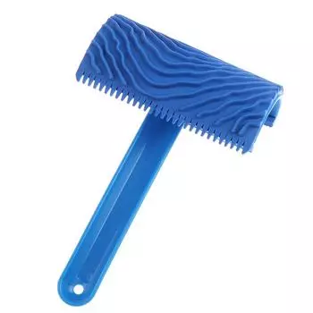 Устройство с синим деревянным зерном, кисть, имитация стены, деревянный ручной инструмент