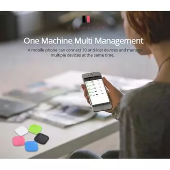 Устройство слежения Умный трекер для поиска потерянных ключей Трекер для поиска потерянных ключей Мини Трекер для поиска потерянных ключей Мини синий