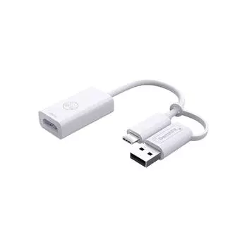 Устройство записи экрана Карта видеозахвата HDMI, совместимая с Nintendo Switch OLED/PS5/Xbox/смартфоном Видеоконвертер 4K HD для потоковой передачи в реальном времени белый