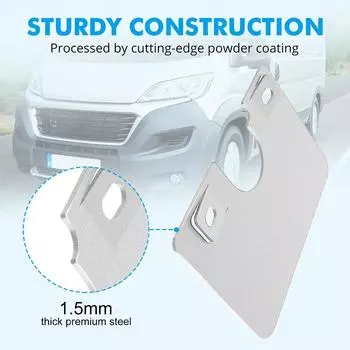 Устройство защиты от кражи двери автомобиля для Fiat Ducato X250 X290 Аксессуары для защиты от кражи автомобиля Дверной упор для защиты от взлома H0H0 серебряный