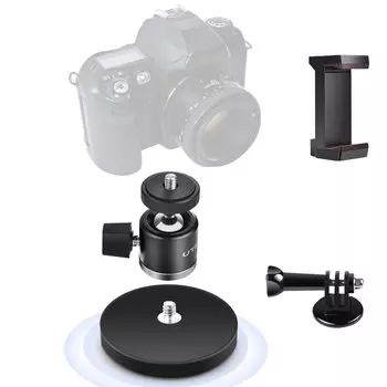 UTEBIT Free Camera Head Camera Magnetic Stand 66MM Magnetic Head 360 Degree Rotation Magnetic Camera Stand Vertical Load Capacity 20kg Camera Head Set