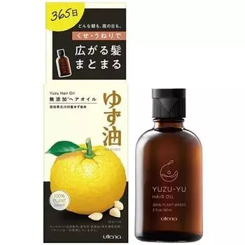 Utena [Bulk purchase] Yuzu oil additive-free hair oil 60mL x2 set