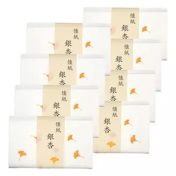 Utensils Picture Kaishi Ginkgo Set [Tea Kaishi] 8-jo белый