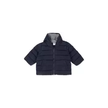 Утепленная куртка A0B40 Темно-синяя, 24 месяца, 86 см [Petit Bateau] тёмно-синий