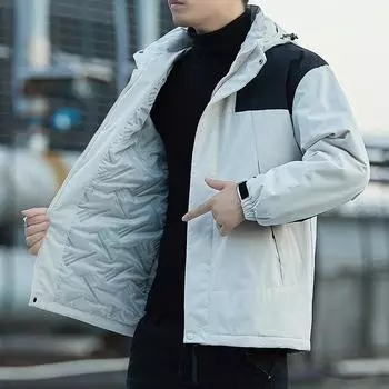 Утепленная куртка из хлопка, мужская осенне-зимняя теплая куртка для активного отдыха, мужская куртка для альпинизма M