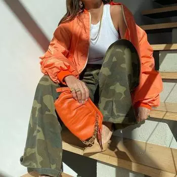 Утепленная куртка-пилот, женские теплые ветрозащитные пальто, застегивающиеся на молнию карманы с кнопками, верхняя одежда S зелёный