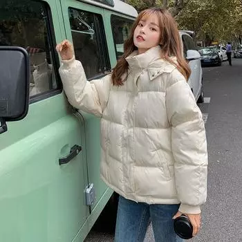 Утепленная одежда Новые женские короткие модели Свободная утепленная одежда на все времена Одежда для хлеба Утепленные куртки Зимние пальто Tide S [recommended 80-50kg]