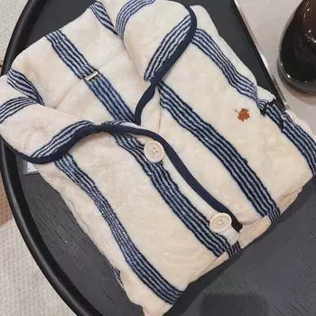 Утепленная пижама для пар Yejia Black Panther из фланели – мягкая, удобная, модная для осени и зимы. L (150-170 jin) покинуть белый