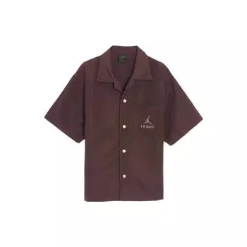 Утепленная рубашка Jordan x A Ma Maniere (Азия) Уличная одежда унисекс из красного дерева DV7461-263 S