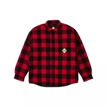 Утепленная рубашка Palace Hardware Красные топы унисекс P25SHT044 L