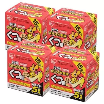 Утепленные ботинки Iris Ohyama 60 пар x 4 теплые семейные (15 комплектов) ПКН-15К белый