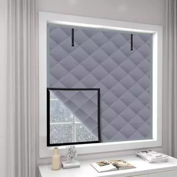 Утепленные чехлы на окна, 3-слойная конструкция, плотная ткань Оксфорд, сворачивающиеся ремни, зимнее тепло S