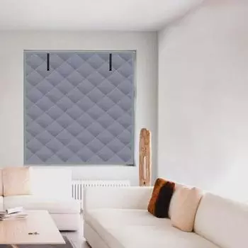 Утепленные оконные покрытия, 3-слойная конструкция, ткань Оксфорд высокой плотности, рулонные ремни, комплект зимних теплоизоляционных штор S