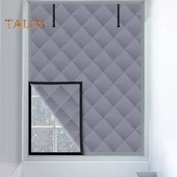 Утепленные оконные покрытия, 3-слойная конструкция, ткань Оксфорд высокой плотности, рулонные ремни, комплект зимних теплоизоляционных штор S