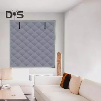 Утепленные оконные покрытия, 3-слойная конструкция, ткань Оксфорд высокой плотности, рулонные ремни, комплект зимних теплоизоляционных штор S