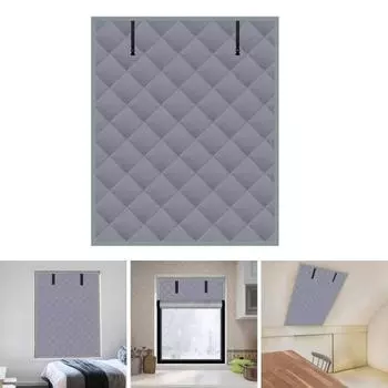 Утепленные оконные покрытия Yousheng, 3-слойная конструкция, плотная ткань Оксфорд, рулонные ремни, комплект зимних теплоизоляционных штор S