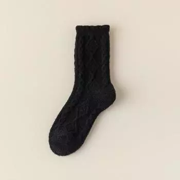 Утепленные теплые носки для сна женские напольные холодные носки осень и зима новые толстые носки с мягкой подошвой теплые бархатные носки до середины икры новые