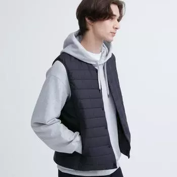 Утепленный жилет Uniqlo Japan Heattech 08 DARK GRAY/4XL