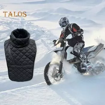 Утеплитель для груди и шеи, зимний мотоциклетный защитный шейный воротник, ветрозащитный тепловой чехол для груди для мужчин и женщин, рыбалки, пешего туризма, бега 1pc чёрный