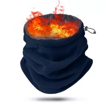 Утеплитель для шеи для мужчин и женщин, ветрозащитный и холодный, пушистый, с регулируемым шнуром, унисекс [Freeluck] [Новинка 2024] Защита,