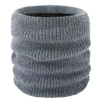 Утеплитель для шеи и головы унисекс из утолщенного бархата и синели 25 cm темно-синий