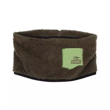 Утеплитель для шеи из скрепленного флиса [Chums] оливковый
