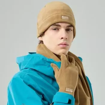 Утеплитель для шеи Зимние шапки-бини Шапки-шарфы Перчатки Комплект Утепленная зимняя шапка Маска Шарф Осень серый