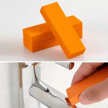 Утилита против царапин, квадратный угловой дизайн, чистящий ластик для ванной комнаты, резиновый влажный для дома