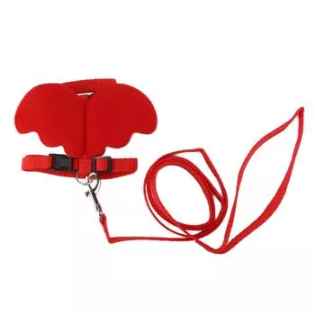 Утиный тяговый трос, регулируемый нагрудный ремень, внешний поводок для прогулок для домашних животных, уток, кур S красный