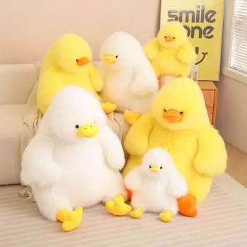 Утка плюшевая игрушка милая ярость супер мягкая толстая кукла Двен Двен кукла утка полипропиленовая хлопковая студенческая подушка для сна тканевая кукла подарок на Хэллоуин новый 45cm