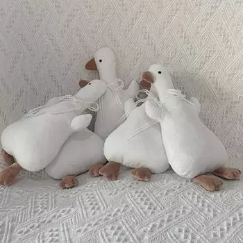 Утка плюшевая игрушка пушистая утка плюшевая мягкая плюшевая подушка кукла игрушки для детей подарок для комнаты с тревогой декор для фото реквизит