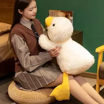Утка плюшевая кукла мягкая игрушка мягкая белая утка плюшевые подушки кавайная обнимашка утка S