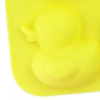 Утка Силиконовая форма для выпечки в форме животного Принадлежности для мыла Печенье Желе Шоколадная форма для украшения торта Кухонный кондитерский инструмент жёлтый