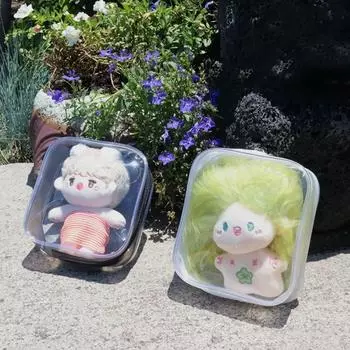 Утолщенная 10 см кукольная уличная сумка пылезащитная кукольная витрина мини-кукольная уличная сумка для девочек Подарки White-Keychain