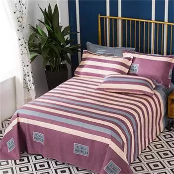 Утолщенная цельная простыня с принтом для студенческого общежития, матовая простыня 1.2*2.3M