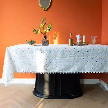 Утолщенная цветочная шифровальная скатерть, абстрактные растения, хлопковая и льняная скатерть, ткань для кафе, Юго-Восточная Азия 40*60cm