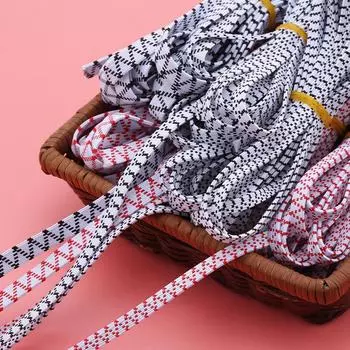 Утолщенная двухслойная эластичная лента с высокоэластичным латексным ремнем, плоская и свободная тугая веревка, простой эластичный тканый ремень, аксессуары для одежды 4m